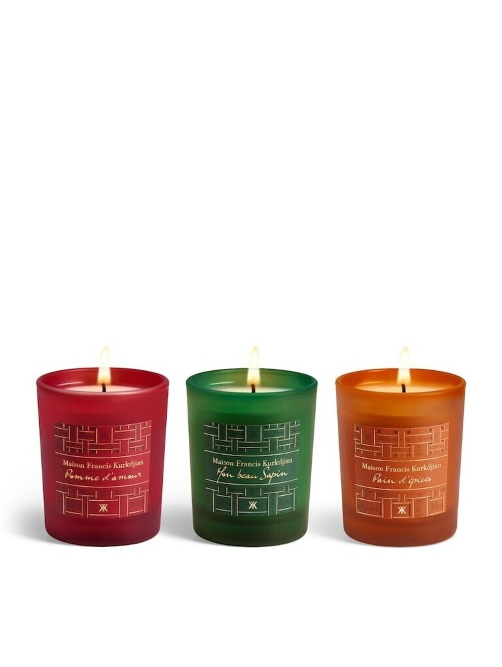 105$ Maison Francis Kurkdjian Holiday Candle Trio, 3 X 2.6 Oz Size OS